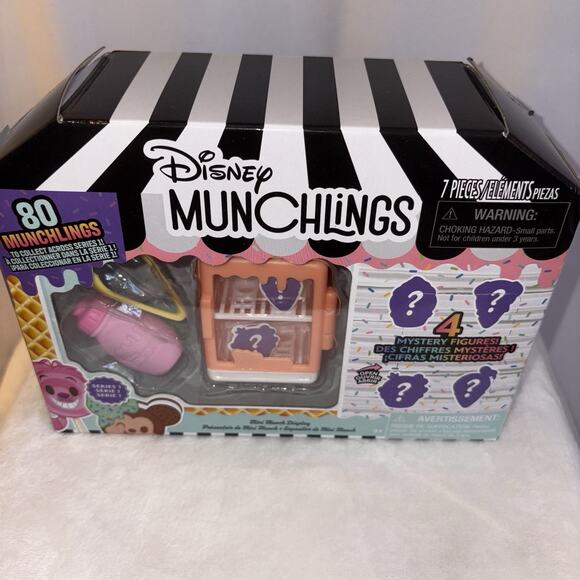 Disney Munchlings Mini Munch Orange Display Scented Figures 7 Pcs Series 1 NEW - Picture 2 of 6